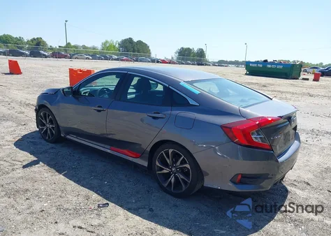 2019 Honda Civic Sport z USA, uszkodzony, nr VIN 2HGFC2F85KH576547